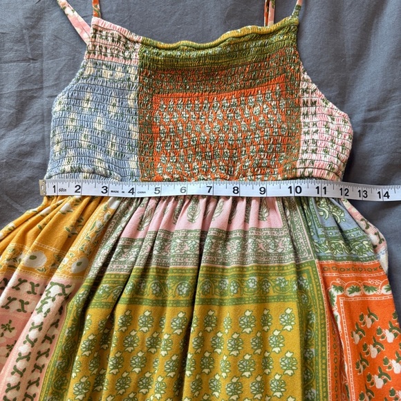 Jen's Pirate Booty Free People Small Smock Wild Side Floral Patchwork Midi Dress - Picture 10 of 12